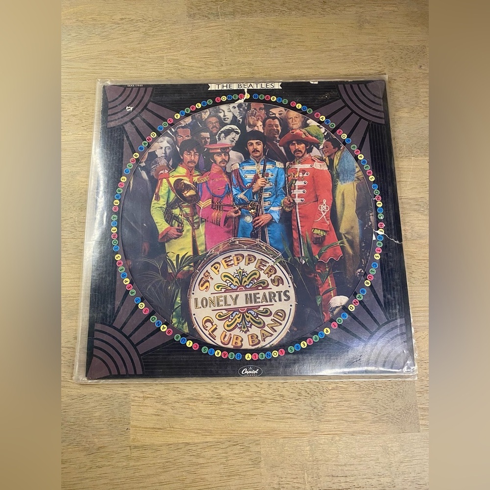 RARE Beatles Sgt. Peppers Lonely Hearts‎ Club Band Vinyl LP Ltd Pic Ed Disc